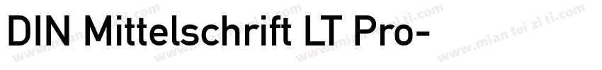 DIN Mittelschrift LT Pro字体转换
